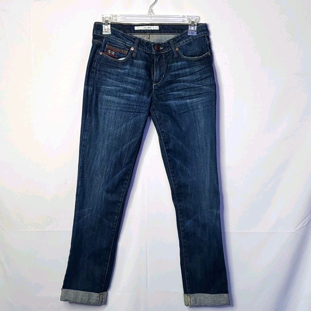 Joe's jeans straight leg cuffed hem jeans sz 24